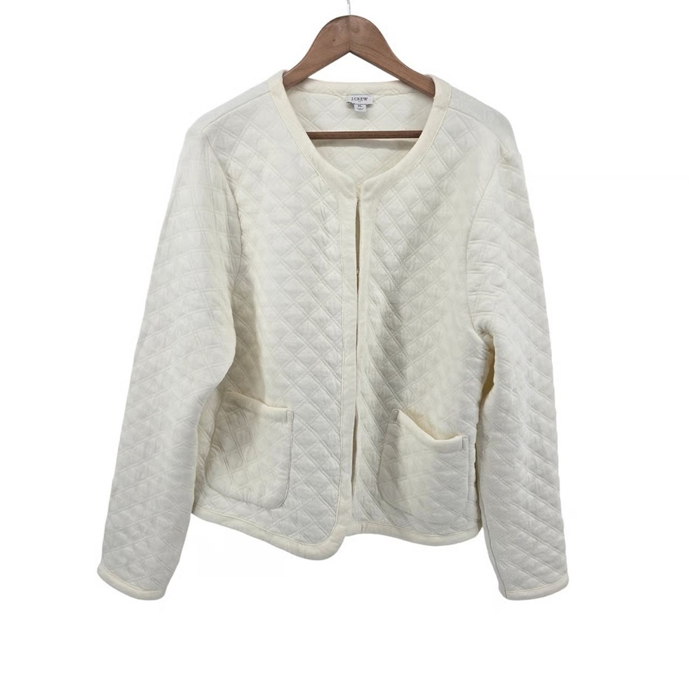 Old Navy Cream Women's Quilted Teddy Jacket